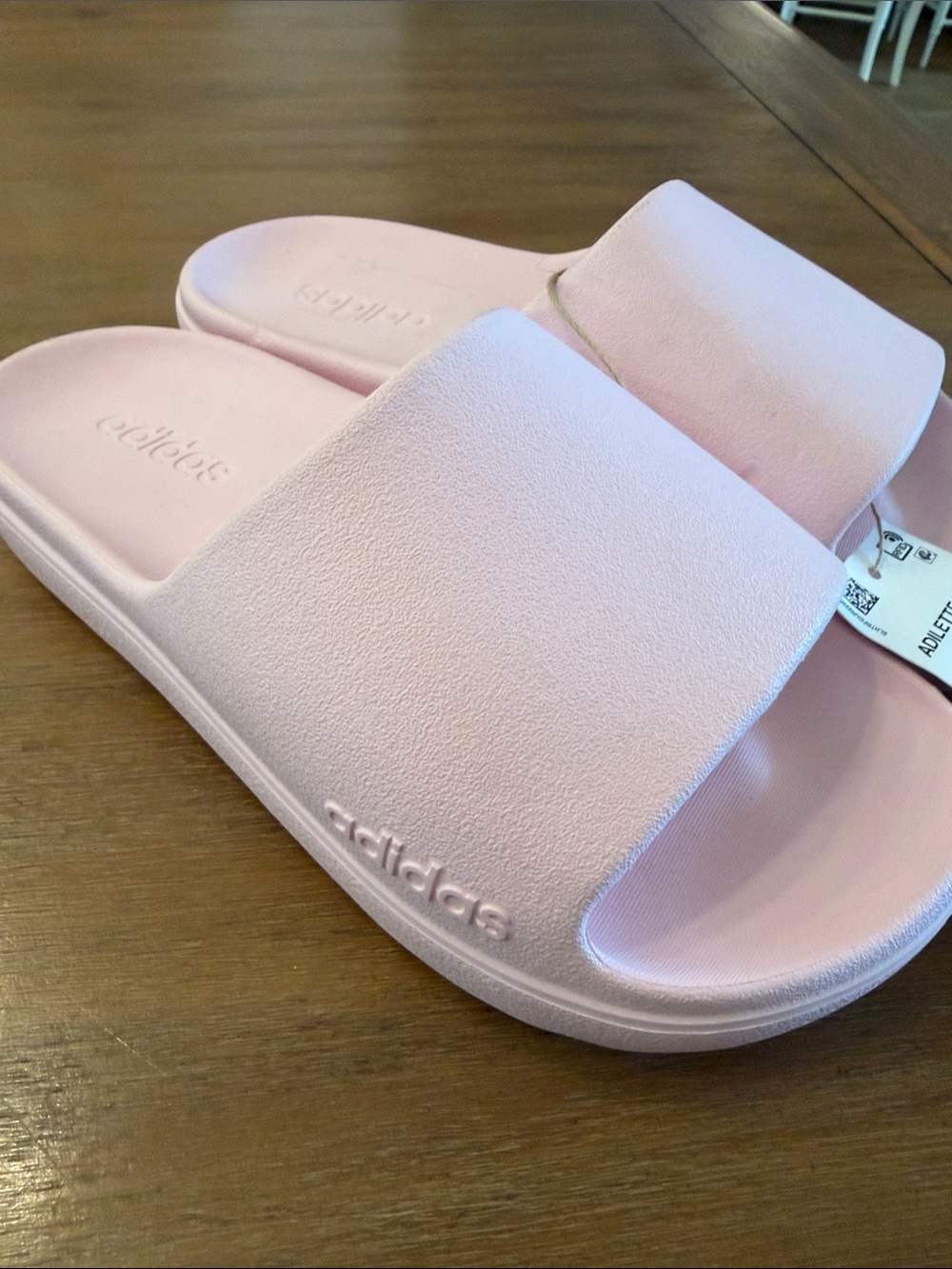 adidas Women’s Pastel Pink Slide Sandals